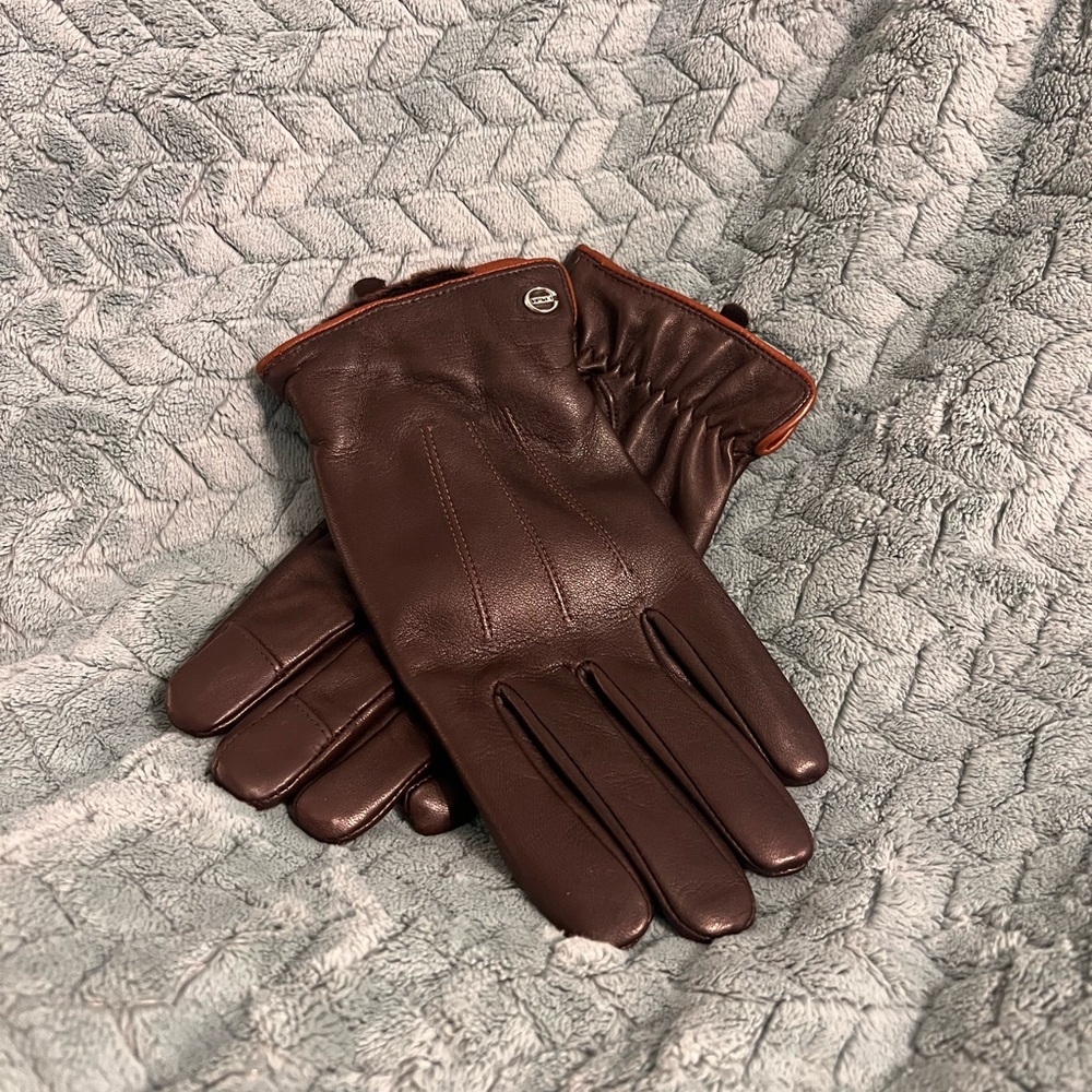 Leather Gloves Brown